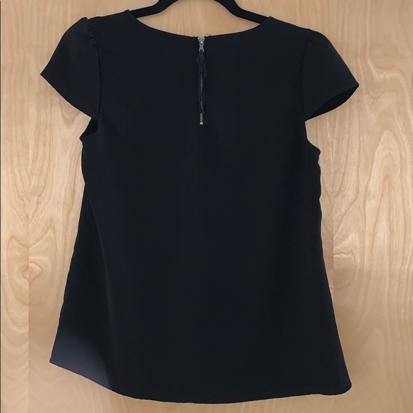 LOFT black short sleeve blouse size SP - Picture 3 of 3